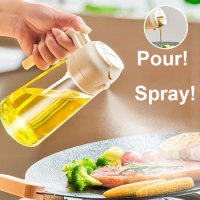 Oil Sprayer Kitchen Olives Spray Oil Polisher Dual Purpose Oil Sprayer for Cooking Olive Oils Bottle BBQ Air Fryer Steak Kitchen