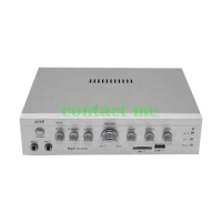 220V household high-power plug-in card power amplifier, car 12V professional power amplifier with reverberation karaoke
