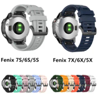 Watch Band Strap For Garmin Fenix 7 7S 7X 6 6S 6X 5 5S 5X Pro Plus enduro/TACTIX DELTA /EPIX Quick Release Silicone Watchband