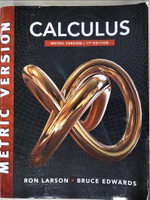 【書寶二手書T1／大學理工醫_DUW】Calculus, International Metric Edition_Ron Larson ; Bruce Edwards