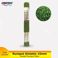 Fantasy Karpet Rumput Buatan Artificial 1X2M Tebal 15Mm Rumput Sintetis Taman Dekorasi