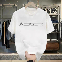 TSHIRT-KAOS BASIC HURUF EIGER UNISEX COTTON COMBED KEKINIAN Pria Baju Sablon DTF PRINTING DIGITAL