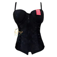 LC - GOLDEN NICK Longtorso Kamisol Renda Premium Corset Bra Pelangsing Dalaman Kebaya 38/85 Hitam