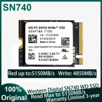 WD Western Digital SSD SN740 2TB M.2 2230 NVMe SSD PCIe Gen 4x4 Internal SSD for Microsoft Surface ProX Surface Laptop Mini PC