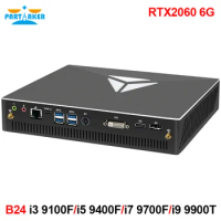 Gaming Desktop PC Intel Core i5-9400F i7-9700F i9 9900T RTX 2060 6G 2*DDR4 Mini Computer Windows 10 M.2 PCIE SSD 4K DP