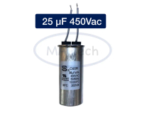 25uF450V แคปรัน 25uf 450V Motor run Capacitor 25uF 450v 85C แคปรันตัวเก็บจุตัว 450v 25uf (ขนาด 40x9