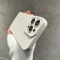 暗紫色適用iPhone17Pro手機殼15promax液態矽膠13蘋果15pro14/12/xs鏡頭全包11防摔mini軟男xr女款se2保護套8iPhone 17【石膏白】瞳眼