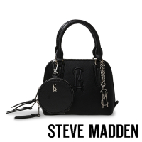 STEVE MADDEN-BRULING 素面皮革手提子母包-黑色