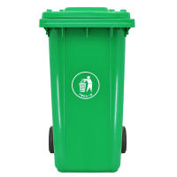 垃圾桶戶外垃圾桶綠色塑料大號100L升帶蓋分類商用物業環衛小區垃圾箱桶