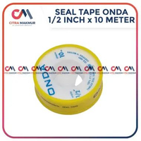 Sealtape Onda 10 meter 1/2 inci Seal Tape Pipa Isolasi Air PVC Besi Ulir Drat Kran Keran