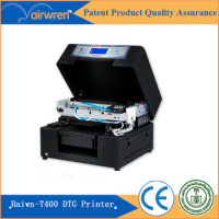 Haiwn T400 Digital Inkjet Fabric Printing Machine DTG Flatbed T-shirt Printer With Free Rip Software