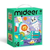 mideer - 【Level 4 交通工具 】有趣生活系列 Level Up! 48 - 72 塊拼圖｜3合1拼圖 | 收納袋 |兒童禮物|【1-8歲分階段拼圖 】｜平行進口