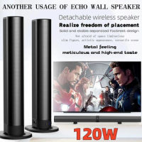 FM Soundbar TV Bluetooth Speakers Connections Soundbars with 2-in-1 Detachable Home Cinema Shengba Sound System AUX/BT/OPT
