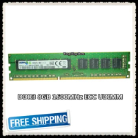 DDR3 8GB 16GB server memory 1600MHz Pure ECC UDIMM 2RX8 8G PC3L-12800E 1.35V workstation RAM 12800 Unbuffered