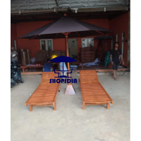 Kursi Kolam Renang Santai Lounger Set Payung Swiming Pool