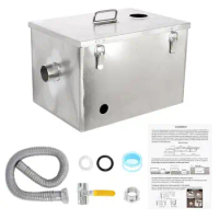 Stainless Steel Grease Interceptor Grease Trap Water Oil Trap Filter Separator Kitchen Waste Water T