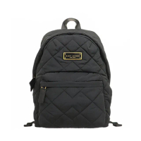 【MARC JACOBS 馬克賈伯】人氣款簡約黑小香風菱格紋後背包/ 大(M0011321-001)