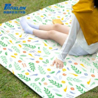 【PARKLON】韓國帕龍攜帶型單面回紋摺疊墊 - 花草市集  附提袋