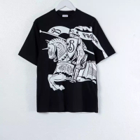 Burberry Kaos BURBERRY EKD PROPSUM WHITE BLACK TSHIRT 100% ORIGINAL