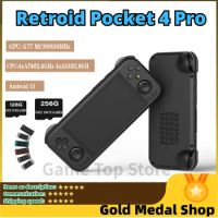 Retroid Pocket 4 Pro Handheld Console S4.7 Inch Video Game 8G+128GB RP4 Android 13 WiFi 6.0 Bluetooth 512G 60000 Games PSP PS2
