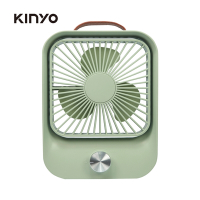 KINYO復古無段式桌扇(綠)福利品 9成新 UF5750G