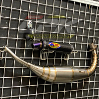 Knalpot Satria 2 Tak Lumba/Hiu Model kolong HBY Thailand Carbon Pnp