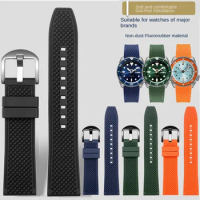 Quick release For TAG Heuer IWC Omega Huawei SEIKO Breitling MIDO fluororubber watch strap 20mm 22mm waterproof man watchband