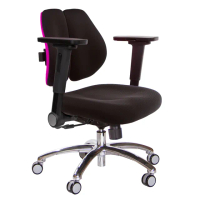 【GXG 吉加吉】低雙背 電腦椅 鋁腳/4D平面摺疊扶手(TW-2603 LU1H)