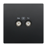 JOVIA 頌雅 2位電視/收音機天線主板插座 雅黑