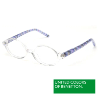【BENETTON 班尼頓】專業兒童眼鏡 造型圓框設計系列(黃/藍 BB017-01/02)
