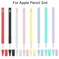 Candy Color Non Slip Dust Proof Nib Cover Sleeve Wrap Silicone Case Protective Skin For Apple Pencil 2 iPad Pro