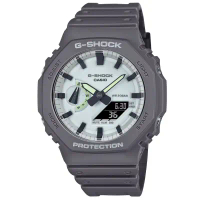 【CASIO 卡西歐】 G-SHOCK 農家橡樹 時尚深灰 雙顯腕錶 新年禮物 45.4mm / GA-2100HD-8A
