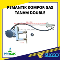 MESIN PEMANTIK KOMPOR GAS TANAM DOUBLE SPUYER - DENGAN KNOP bisa cod