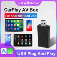 LEXXSON Android Auto CarPlay AV Box Wireless CarPlay Android Auto Dongle for Android Head Unit USB Plug and Play Universal