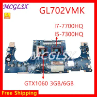 Laptop Motherboard With Cpu I7-7700HQ With GPU GTX 1060 FOR ASUS GL702VMK Notebook 100% Function Test OK Used