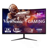 【ViewSonic 優派】VX3218C-2K 32型 VA 2K 165Hz 曲面電競螢幕(1500R/內建喇叭/FreeSync)