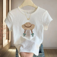 Small Boy's Short Sleeve Round Neck T-Shirt, Good Looking Top