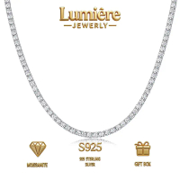 Z-040 สร้อยคอ Moissanite ทรงเทนิส0.1/0.3/0.5/1.0ct ดีไซน์ไม่ซ้ำใคร เรียบหรูดูแพง เพิ่มบุคลิกได้อย่าง
