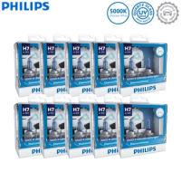 10 Pair Wholesale Philips H4 H7 H11 Diamond Vision 5000K White H1 H8 HB3 HB4 9005 9006 Halogen Bulb 