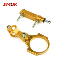 SMOK Motorcycle Accessories CNC Aluminum Steering Stabilizer Damper Bracket Mounting Kit For Kawasaki Versys 1000 2010-2016