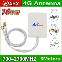 LTE Antenna 3G 4G TS9 CRC9 SMA Connector 4G LTE Router External Antenna For Huawei 3G 4G LTE Router Modem 3M Cable