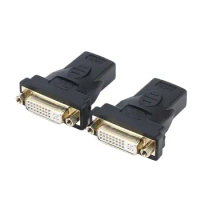 New DVI-I 24+5 Female To HDMI Female Converter Adapter Black