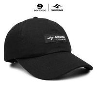 Topi Baseball Basic Polo Cap Pria Wanita SKINRUMA Stylish and Cool Hitam