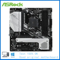 For ASRock X570M Pro4 Computer USB3.0 M.2 Nvme SSD Motherboard AM4 DDR4 X570 Desktop Mainboard Used