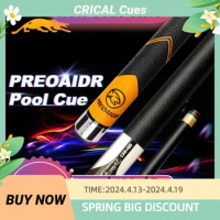 PREOAIDR 3142 Pool Cue Carbon Maple Shaft Black Technology Stick 12.5/11.8/10.8mm Rainbow Tip PREDATOR Uniloc Joint Cue Billiard