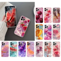 Fruit Watermelon Berry Orange Phone Case For iphone 15 14 Pro Max 13 12 11 Pro Max XSMax XR 12 13 mini 14 Plus