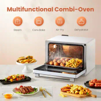 FOTILE ChefCubii 4-in-1 Countertop Convection Steam Combi Oven Air Fryer Dehydrator with Temperature Control, 40 Preset Menu