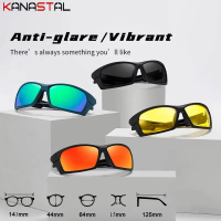 [Hot] Men Sports Goggles Polarized Sunglasses UV400 Sun Glasses TR90 Eyeglasses Frame Night Vision C