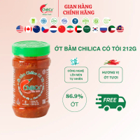 Ớt Bằm ChiliCa Có Tỏi 212g - Lên Men Tự Nhiên, Không Chất Điều Vị, Không Hương Liệu, Không Phẩm Màu