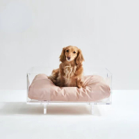 Pet Bed Customized Dog House Organic Glass Transparent Dog House Cat House Rat House